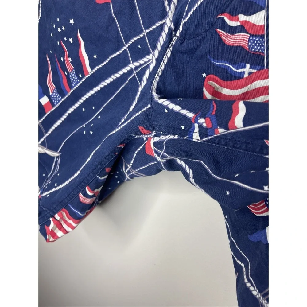 Mens Polo Ralph Lauren Flag Sailboat Nautical Patriotic Relaxed Fit Short 35